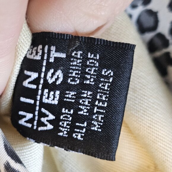 Retro Y2K Snow Leopard Print Shoulder Bag Purse Black And‎ White Animal Print - Picture 9 of 9